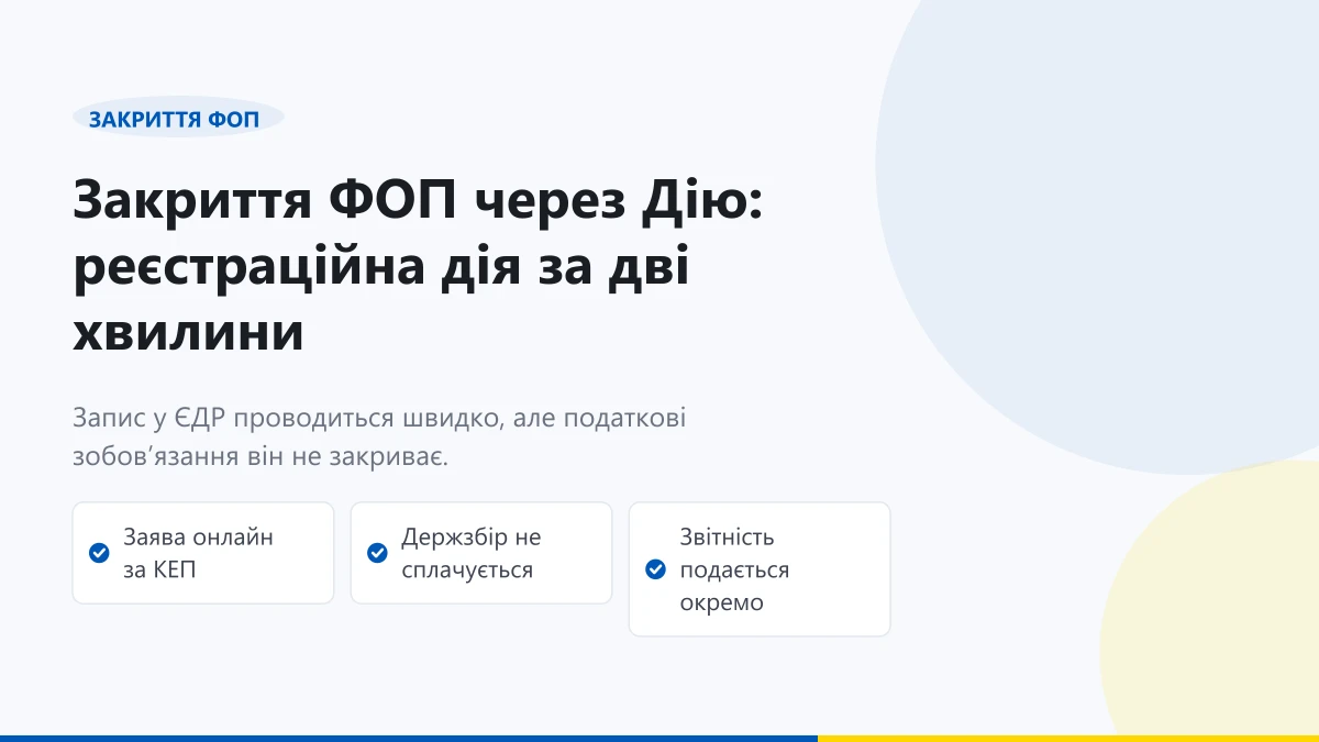 Як закрити ФОП через Дію за 2 хвилини у 2026 році без податкових боргів